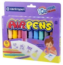 Airpens Pastel 10db-os szett +4 sablon