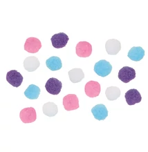 Pompom 2,5 cm, 20 db, mix  pasztell színek