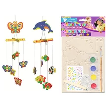 Fa puzzle - függő hinták 20 x 15 cm