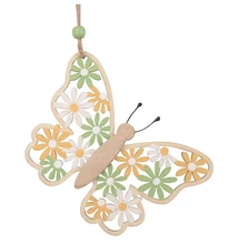 Felakasztható fa pillangó  9 x 13,5 cm