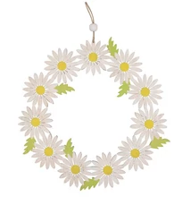 Fa virágkoszorú 22 cm, felakasztható