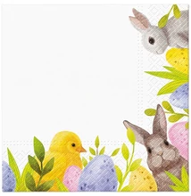 Háromrétegű szalvéta 33 x 33 cm, 20 db húsvéti motívum
