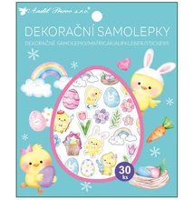 Húsvéti matrica dekorgumiból 30db-os Csibék