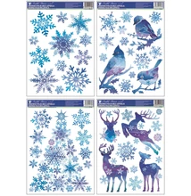 Ablakmatrica 214 Kék karácsonyi motívumok (glitteres) 30*42cm Ablakmatrica 214 Kék karácsonyi motívumok (glitteres) 30*42cm