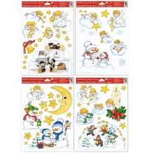 Ablakmatrica 469 Színes karácsonyi motívumok 26*37cm Ablakmatrica 469 Színes karácsonyi motívumok 26*37cm