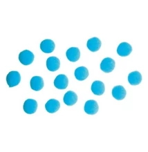 Pompom kék 2,5 cm 18 db /csomag