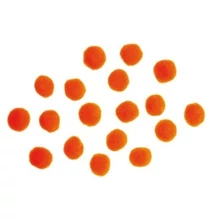 Pompom narancssárga 2,5 cm 18 db/csomag