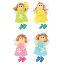 Felakasztható tündérek filcből  12 cm