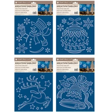 Kreatív sablon Karácsonyi motívumok 25*35cm