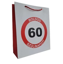 Dísztasak &quot;Boldog 60. Szülinapot!&quot; 26*32*10cm