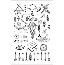 AN16011 Tetováló matrica 16011 8,5*13cm Boho