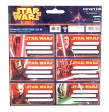 Füzetcímke Star wars 3*6db