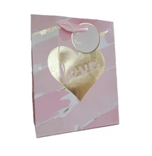 BD-NGKL3475 Ajándéktasak Rózsaszín Love 23*18*10cm