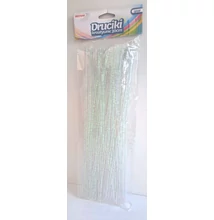 BR-DR18 Zseníliadrót 30cm 40db-os Metál (zöldes) fehér