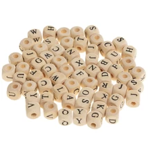 BR-KL4 Betűgyöngy Natúr ABC 8mm 20g