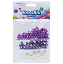 BR-KZ3 Gyöngyfűző készlet Lila 3méret +damil