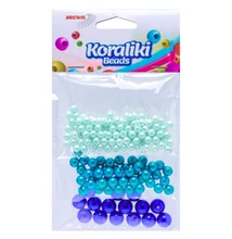 BR-KZ4 Gyöngyfűző készlet Kék 3méret +damil