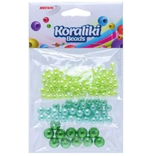 BR-KZ5 Gyöngyfűző készlet Zöld 3méret +damil