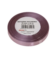 BR-WS25-91 Szatén szalag 25mm*32m Sötét púder rózsaszín