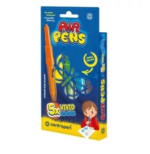 C1500/5 VIVID AIRPENS VIVID COLOURS/5 fújós filctoll készlet papírra +1 sablon