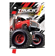 Emlékkönyv lakattal 14*18cm 80lapos - Monster Truck Team