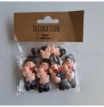 DD68209 Kéményseprő malaccal öntapadós 4,6cm 5db-os