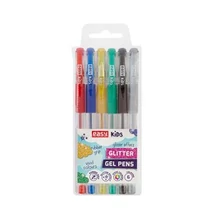 GEL GLITTER  csillámos zselés toll készlet 1 mm , 6 db