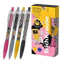 EK-63131 Golyóstoll Kék Butterfly Matic&amp;Grip Positive Vibe