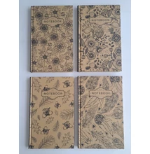 FC-18381-07v Notesz vonalas 125*200mm 80lap Kraft Virágos