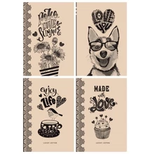 FC-18414-17 Notesz vegyes oldalak 113*165mm 96lap Kraft Love