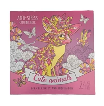 Antistress kifestőkönyv 20*20cm, Cute animals