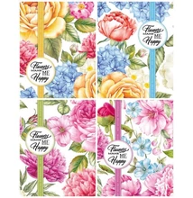Notesz kockás 128*165mm 64lap Flowers make me happy