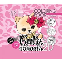 Kifestőkönyv 20*20cm Cute Animals #2
