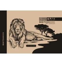 FC-2118 Vázlatfüzet 197*124mm 36lap Kraft borító Oroszlános