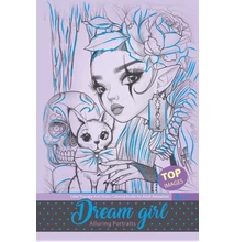 FC-21541 Antistress kifestőkönyv felnőtteknek A/4 - Dream Girl #4