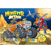 Kifestőkönyv A/4 Monster Attack
