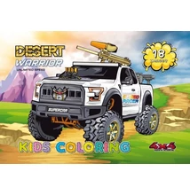 Kifestőkönyv A/4 Desert Warrior