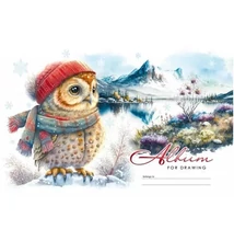 FC-23045 Vázlatfüzet 202*292mm 24lap Bagoly