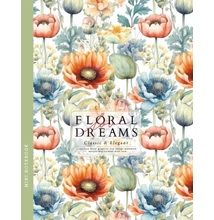 FC-23237v Notesz vonalas 128*165mm 64lap Floral dreams Piros, kék virágok