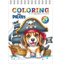 FC-24226 Kifestő matricával 148*210mm 12lap spirál Little pirates