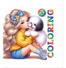 FC-24244 Kifestőkönyv 120*120mm 24lap Sárga