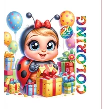 FC-24245 Kifestőkönyv 120*120mm 24lap Piros