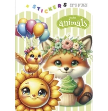 FC-24259 Kifestő matricával 135*200mm 8lap Cute animals zöld