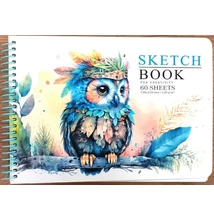 FC-9589 Vázlatfüzet A/5 60lap Bagoly