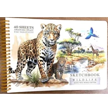 FC-9652 Vázlatfüzet A/5 40lap Leopárd