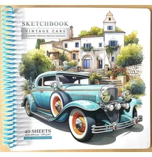 FC-N9663 Vázlatfüzet 200*200mm 40lap Veterán autós