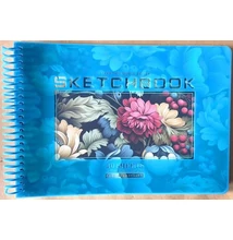 FC-N9667 Vázlatfüzet A/5 40lap Virágos (világos kék)