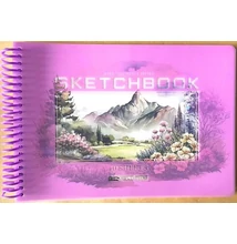 FC-N9671 Vázlatfüzet A/5 40lap Hegyvidék (rózsaszín)