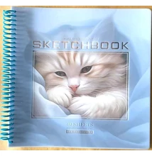 FC-N9674 Vázlatfüzet 200*200mm 40lap Cica (világos kék)