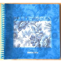 FC-N9680 Vázlatfüzet 200*200mm 40lap Virágos (kék)